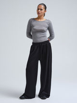 Seamless Basic Woolen Barbera | Merinowolle Pants Black