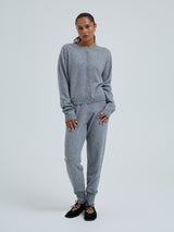 Seamless Basic Classic Cardigan | Wolle Kaschmir Cardigan Ash Melange