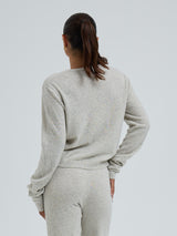 Seamless Basic Classic Cardigan | Wolle Kaschmir Cardigan Ecru Melange