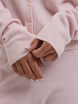 Seamless Basic Classic Cardigan | Wolle Kaschmir Cardigan Powder Pink