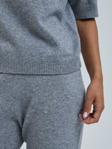 Seamless Basic Classic T-shirt | Wolle Kaschmir T-shirt Ash Melange
