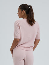Seamless Basic Classic T-shirt | Wolle Kaschmir T-shirt Powder Pink