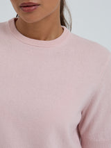 Seamless Basic Classic T-shirt | Wolle Kaschmir T-shirt Powder Pink