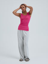 Seamless Basic Cotton Bella | Baumwolle Tank Top Berry Pink