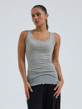 Seamless Basic Cotton Bella | Baumwolle Tank Top Grey Melange