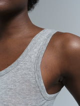 Seamless Basic Cotton Bella | Baumwolle Tank Top Grey Melange