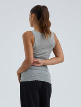 Seamless Basic Cotton Bella | Baumwolle Tank Top Grey Melange