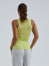 Seamless Basic Cotton Bella | Baumwolle Tank Top Neon Yellow