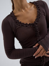 Seamless Basic Cotton Cardy | Baumwolle Cardigan Java