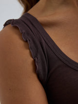 Seamless Basic Cotton Crop Top | Baumwolle Tank Top Java