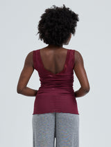 Seamless Basic Cotton Lacey | Baumwolle Tank Top Burgundy