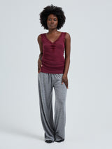 Seamless Basic Cotton Lacey | Baumwolle Tank Top Burgundy
