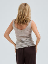 Seamless Basic Cotton Lacey | Baumwolle Tank Top Desert Melange