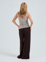 Seamless Basic Cotton Lacey | Baumwolle Tank Top Desert Melange