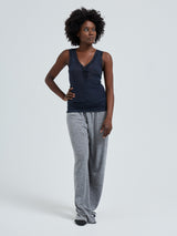 Seamless Basic Cotton Lacey | Baumwolle Tank Top Midnight