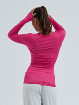 Seamless Basic Cotton Romance | Baumwolle L/S T-Shirt Berry Pink