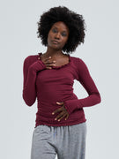 Cotton Romance | Baumwolle - Burgundy