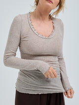 Seamless Basic Cotton Romance | Baumwolle L/S T-Shirt Desert Melange