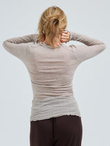 Seamless Basic Cotton Romance | Baumwolle L/S T-Shirt Desert Melange