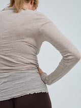 Seamless Basic Cotton Romance | Baumwolle L/S T-Shirt Desert Melange