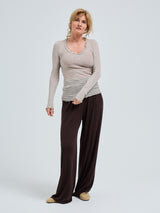 Seamless Basic Cotton Romance | Baumwolle L/S T-Shirt Desert Melange