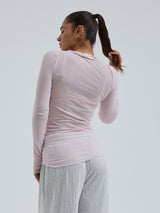 Seamless Basic Cotton Romance | Baumwolle L/S T-Shirt Pale Rose