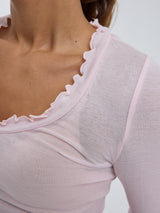 Seamless Basic Cotton Romance | Baumwolle L/S T-Shirt Pale Rose