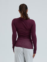 Seamless Basic Cotton Romance | Baumwolle L/S T-Shirt Vineyard