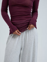 Seamless Basic Cotton Romance | Baumwolle L/S T-Shirt Vineyard