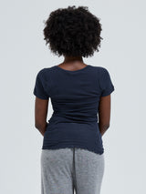 Seamless Basic Cotton Roseanna | Baumwolle S/S T-Shirt Midnight