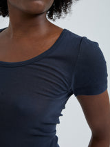 Seamless Basic Cotton Roseanna | Baumwolle S/S T-Shirt Midnight