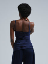 Seamless Basic Cotton Spaghetti | Baumwolle Strap Top Night Sky