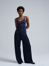 Seamless Basic Cotton Spaghetti | Baumwolle Strap Top Night Sky