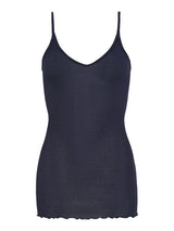 Seamless Basic Cotton Spaghetti | Baumwolle Strap Top Night Sky