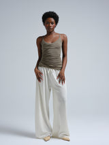 Seamless Basic Cotton Spaghetti | Baumwolle Strap Top Tea Leaf