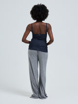 Seamless Basic Cotton Spaghetti | Baumwolle Strap Top Midnight