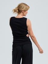 Seamless Basic Crush | Bio-Baumwolle Tank Top Black