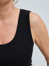 Seamless Basic Crush | Bio-Baumwolle Tank Top Black