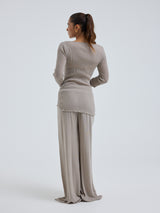 Seamless Basic Elegante | Merinowolle L/S T-Shirt Beige