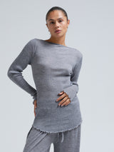 Seamless Basic Elegante | Merinowolle L/S T-Shirt Grey Melange
