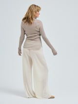 Seamless Basic Fiori | Merinowolle L/S T-Shirt Beige