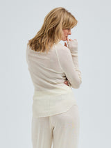 Seamless Basic Fiori | Merinowolle L/S T-Shirt Off-White