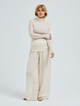 Seamless Basic Fiori | Merinowolle L/S T-Shirt Off-White