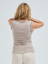 Seamless Basic Flounce | Baumwolle Tank Top Desert Melange