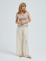 Seamless Basic Flounce | Baumwolle Tank Top Desert Melange