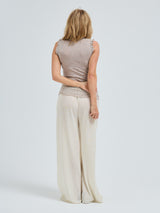 Seamless Basic Flounce | Baumwolle Tank Top Desert Melange