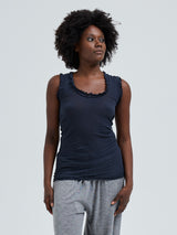 Seamless Basic Flounce | Baumwolle Tank Top Midnight