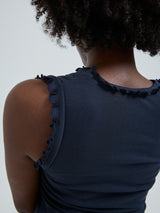 Seamless Basic Flounce | Baumwolle Tank Top Midnight