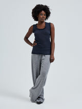 Seamless Basic Flounce | Baumwolle Tank Top Midnight