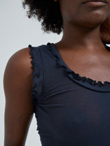 Seamless Basic Flounce | Baumwolle Tank Top Midnight